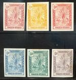 MADAGASCAR 1903 SIX NICE SAMPLES IMPERFORATED (E7330