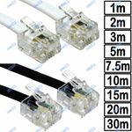 RJ11 to RJ11 ADSL ROUTER Cable TELEPHONE Lead for SKY BT PHONE BROADBAND LOT