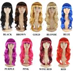 WOMEN’S SEXY LONG CURLY FANCY DRESS WIGS COSPLAY COSTUME LADIES FULL WIG PARTY