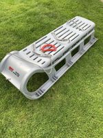 Sledge…Traditional Swiss Sledge, Moulded Plastic With Metal Runners.