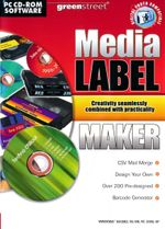 Media Label Maker CD DVD Video Etc - PC Labelling Software (New)  