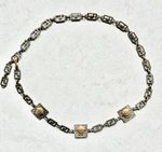 Vintage Gianni Versace Medusa Greek Key Chain Belt 1990s Made in Italy