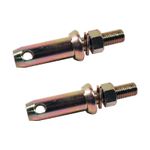  2 X IMPLEMENT MOUNTING PINS CAT 2 - Tractor Pin 3 Point Linkage Bolt On Lower
