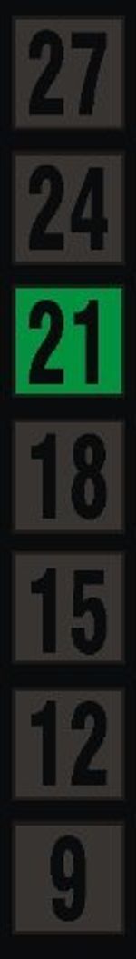 Pack of 250 Thermometer strips 9C - 27C for Promotional Room Thermometer cards