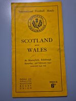 1951 Scotland v Wales @  Murrayfield, Edinburgh