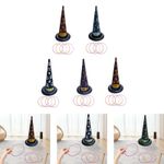 5Pcs Halloween Ring Toss Game Set Fun Activities Inflatable Witch Hats for