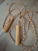 Vintage Kids Skipping Rope Wooden Handles Retro Game