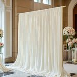 7ft Backdrop Curtains Ice Silk Fabric Drapes Wedding Birthday Photography Stage