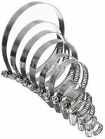 Hose Clamps - Pipe Clips W1 Mild Steel Zinc Plated Worm Drive