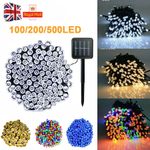 Solar Fairy String Lights Outdoor Xmas Party Garden Waterproof 100 200 500 LED