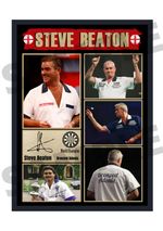 Steve Beaton Darts Legend A4/A3 Print Memorabilia/Collectable signed #227