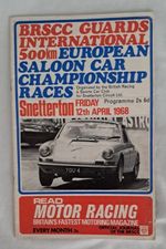 12 April 1968 European Saloon Car Championship Racing Programme - SNETTERTON
