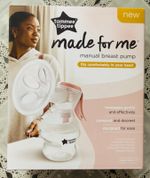 Tommee Tippee Made For Me Single Manual Breast Pump Brand New Intake