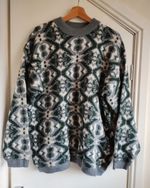 Heavy knit, crazy pattern, coogi style jumper, size XL