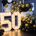 Birthday Number Frame Giant Led Light For Party Wedding Anniversary Decor 91.5cm