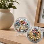 2026 World Cup Memorial Coin USA Canada Mexico Football Souvenir Keepsake