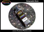 Metal Flake Holographic Black Medium size .008 Metallic Glitter Automotive 50g
