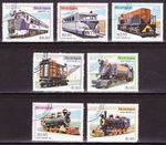 Railway Complete Set Nicaragua 1981 Minr:2231-2237 Railroad поезд Train 14