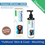 YuMOVE Skin & Coat Care Moulting Supplement For All Dogs. 500ml - BB 3/26