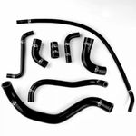 For Yamaha YZF R1 1998 1999 2000 2001 Silicone Radiator Coolant Hose Pipe Black