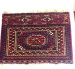 Antique Baluchi Turkish Tribal Tapestry Bag Face Bagface with Fringe 20x15