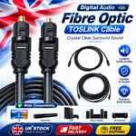 Digital Audio Fibre Optic Optical TOSLink Cable Lead Wire Sound Bar TV PS4