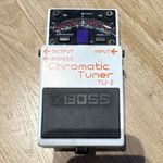 BOSS TU-2 Chromatic Pedal Tuner for Guitar & Bass, Silver Metal