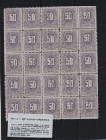 FORGERY - Werner's FORGERY/REPLICA of Hawaii 1894 Kahului Railroad - 50c violet