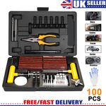 100pcs Repair Tool Set Heavy Duty Tyre Puncture Tire Mending Kit Car Motorbike