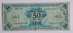 Numismatics Banknote American Landing 1943 / 50 AM-Lire Bilingual