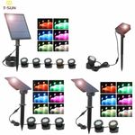 LED Solar Pond Lights Underwater RGB Landscape Garden Pool Fountain Lights IP68