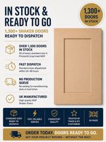 MDF Shaker Replacement Kitchen Cupboard Door & Drawer Fronts 85mm Frame