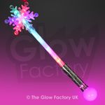 Flashing Snowflake Wands Large flashing frozen ice crystal wand toy
