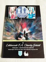 1997 Charity Shield Programme Chelsea v Manchester United