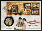 2022 Aardman Classics Wallace and Gromit Silver Plated Medal Cover FDC