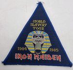 Vintage Iron Maiden Patch 1984 Official Gig Merch World Slavery Tour Embroidered