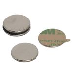 N42 Neodymium Adhesive Disc Magnets - 20mm dia x 1.5mm - 2kg Pull