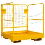 36" x 36" Forklift Safety Cage 1200lbs Forklift Man Basket Heavy Duty Platform