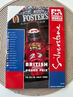 Ayrton Senna Signed Official 1991 Silverstone British GP Programme Complete