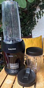 Salter NutriPro 1200 1200W Bullet Blender Smoothie Maker Cup & Lid Black
