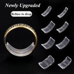 Invisible Ring Size Reducer Resizer Adjuster Clip Guard Silicone 8 Piece Set UK