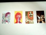 RICHARD AVEDON BEATLES YELLOW SUBMARINE CARDS 7 X 4.5 cms SET OF 4