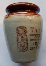 Ideal Dairy Co London small size  cream pot / jar c1910-20 (J)