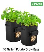 2Pack-10 Gallon Potato Grow  Bags Perfect for planting all kinds of Vegetables