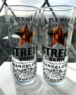 Estrella Pint Glasses x 2  20oz Brand New 100% CE Stamped