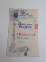 Theatre Royal Drury Lane - Oklahama May 1948 Programme Vintage