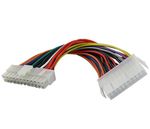 20 / 24 pin PSU cable extension, Power supply unit adaptor cable, PSU power lead