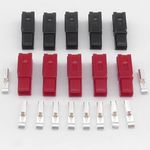 5 Red 5 Black Connectors Compatible with Anderson PowerPole 30Amp PP30 30A DC