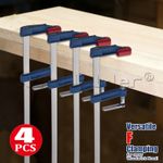 4 PACK - HEAVY DUTY F TYPE CLAMPS WOOD 50MM X 300MM ADJUSTABLE WOODWORKING CLAMP