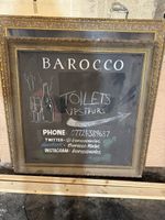 Huge Vintage Style Gold Ornate Frame Chalkboard Wall Sign Bar Restaurant Display